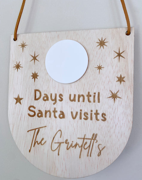 Christmas Countdown Plaque