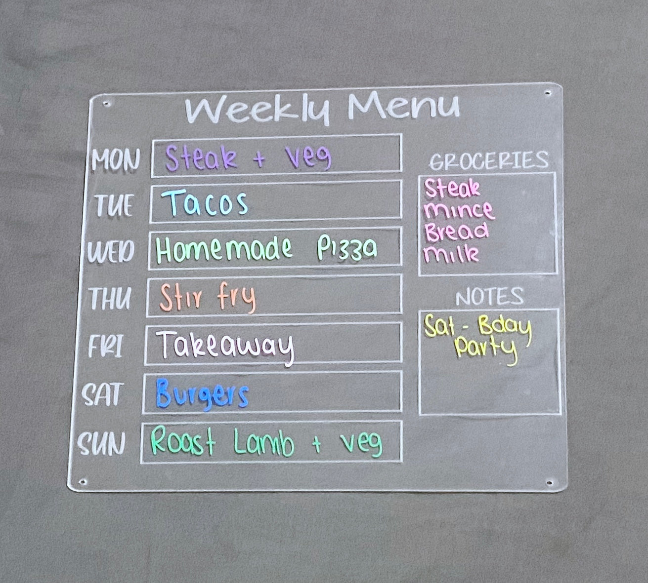 Weekly Menu Planner