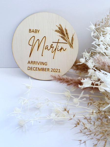 Custom Pregnancy Announcement Disc