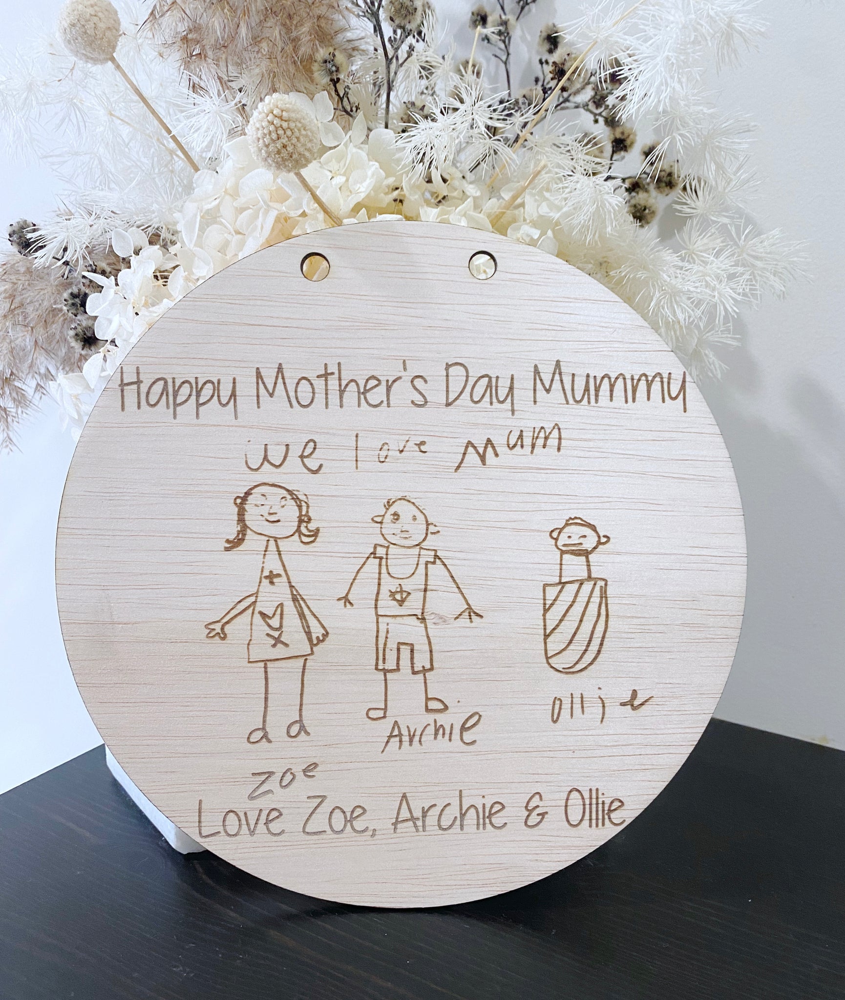 Mother's Day Plaques with Drawing