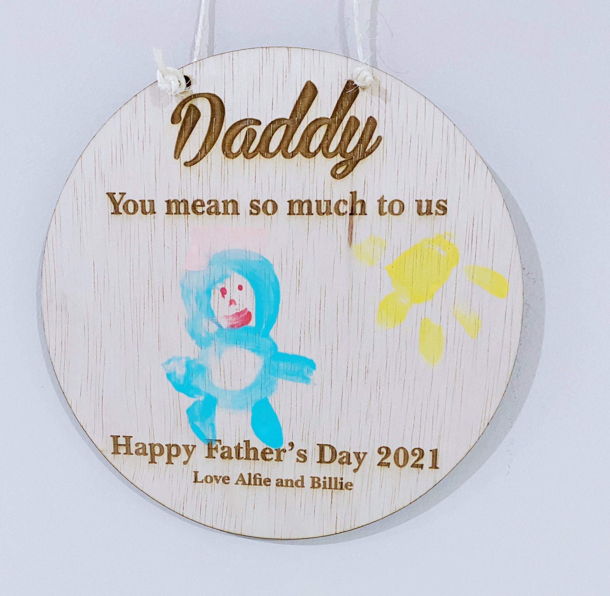 Personalised 'Daddy' plaque