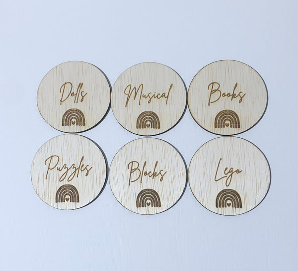 Wooden Toy Labels