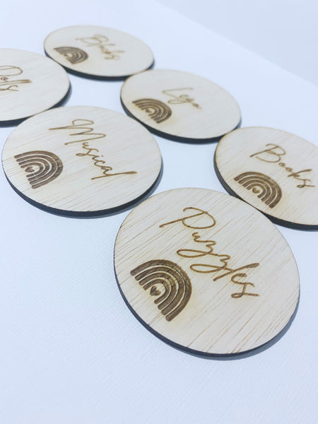 Wooden Toy Labels