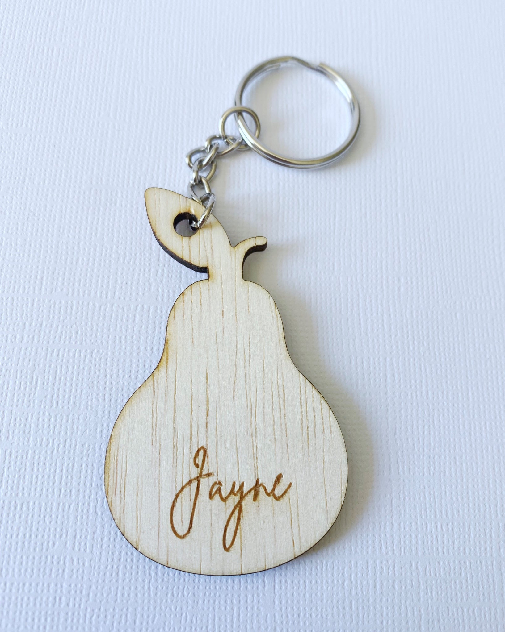 Pear Keyring