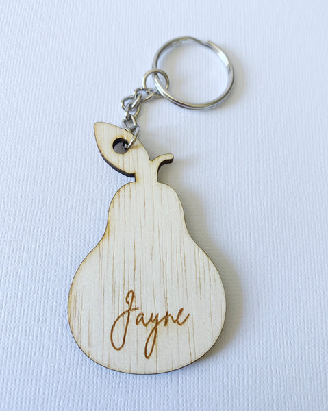 Pear Keyring