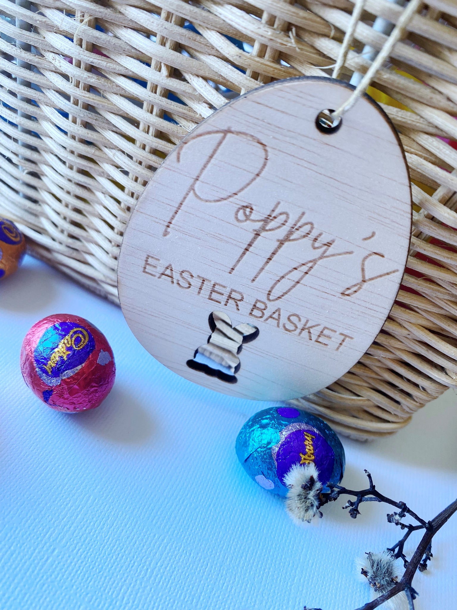 Personalised Easter Basket Tag